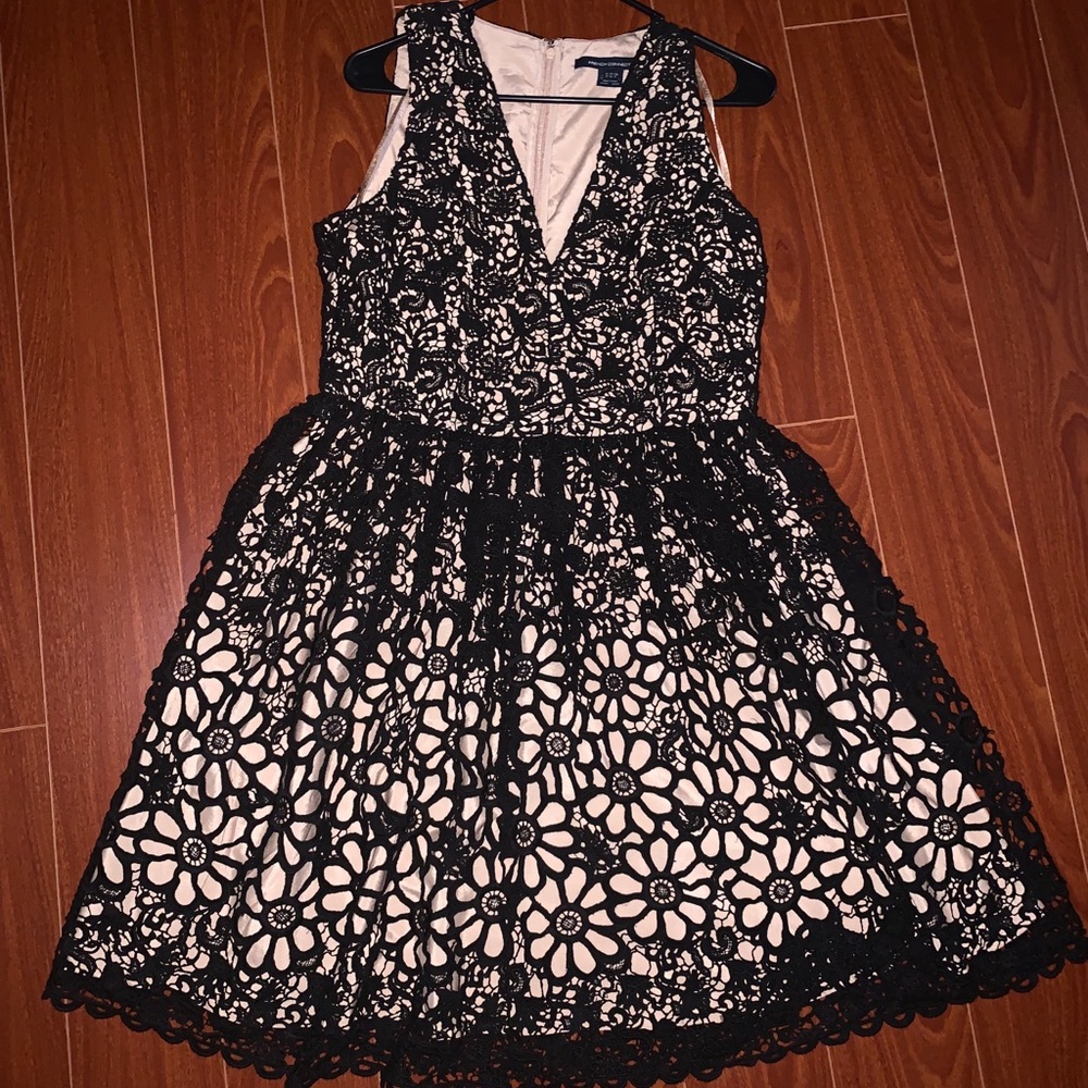 French Connection Black lace dress size 10US